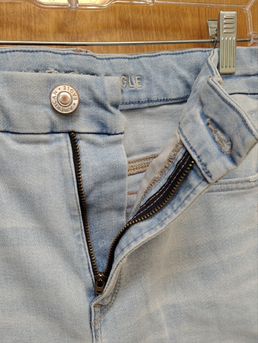 American Eagle Outfitters Light Blue Hi Rise Jegging - Picture 6 of 15